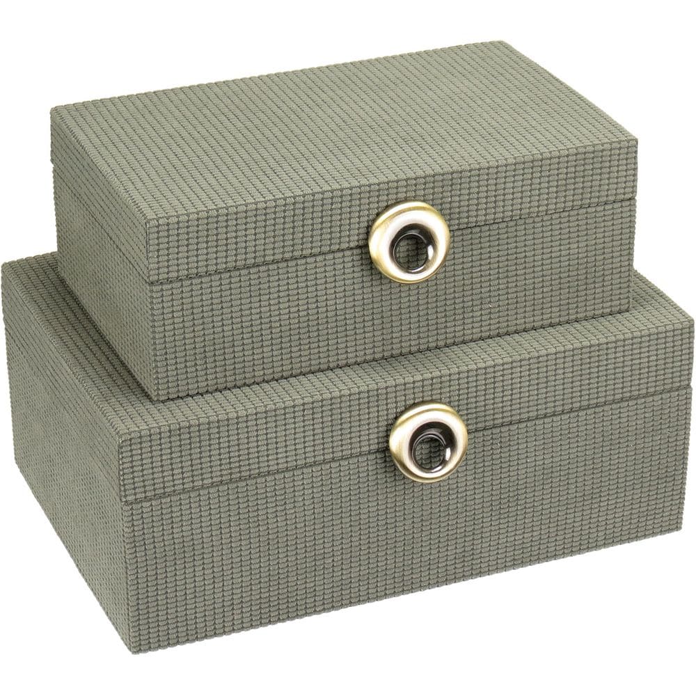 Kit 2 Caixa Organizadora Home&Co Sintético Verde