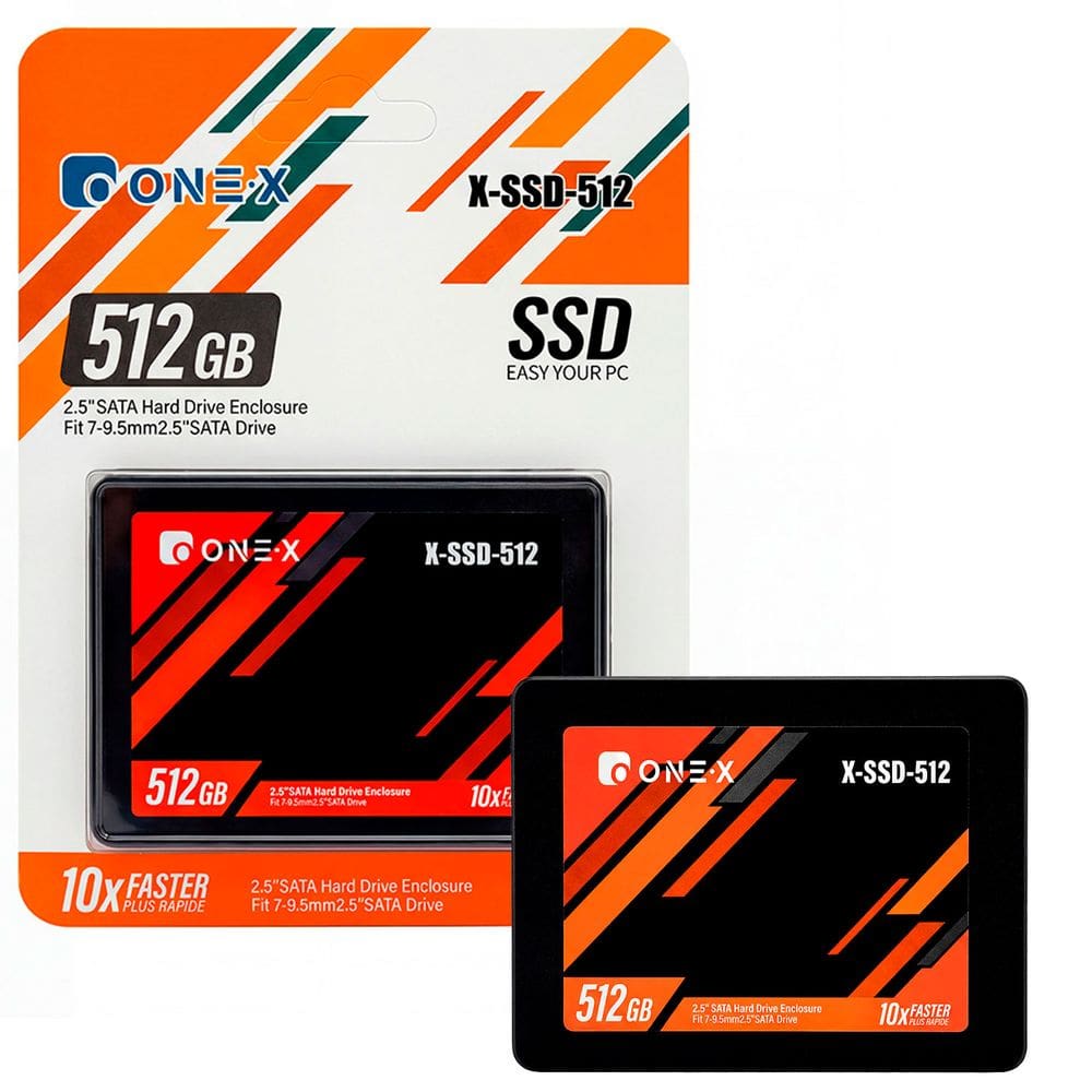 SSD Onex 512GB, SATA III 6Gb/s, 2.5”, Leitura até 530MB/s, Gravação até 400MB/s - X-SSD-512