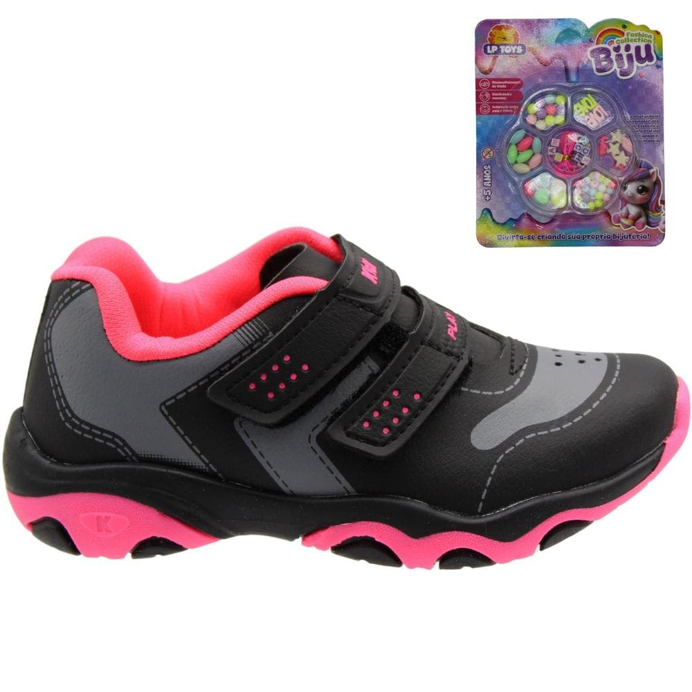 Tênis Infantil Kidy Play Respitec Fashion Biju Menina