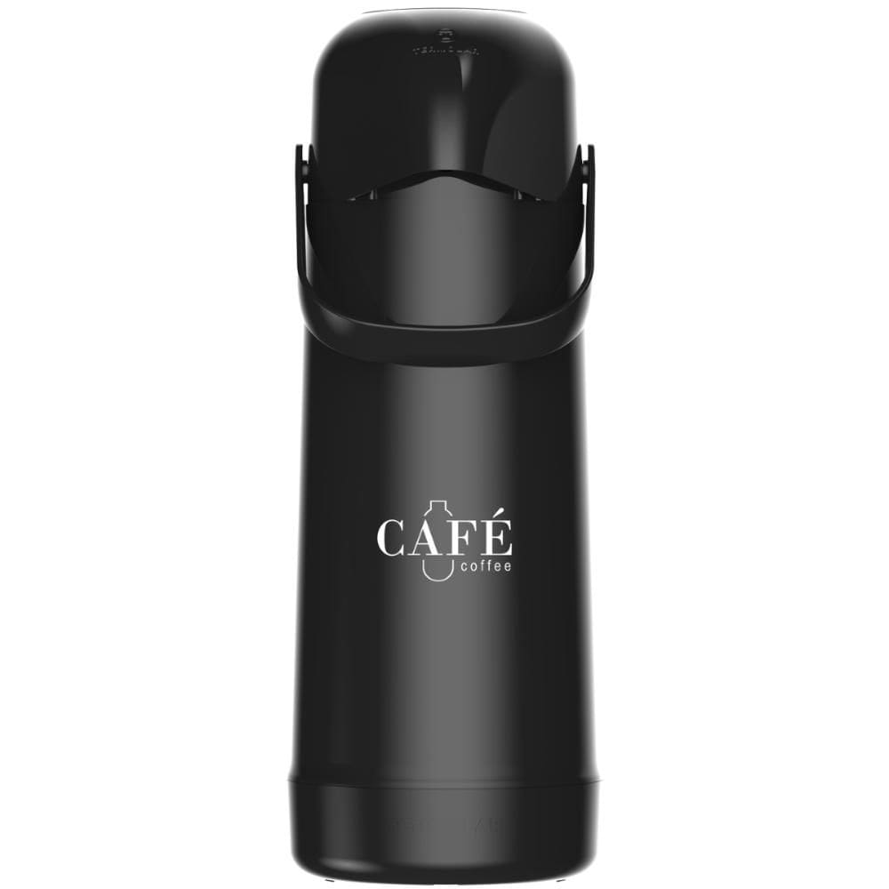 Garrafa Térmica 1L Termolar Magic Pump Preto com Estampa Café