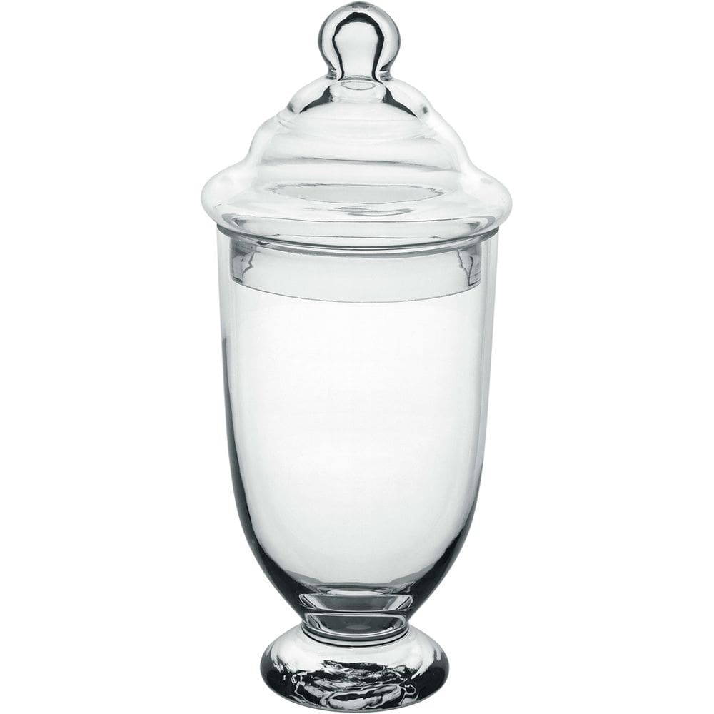 POTICHE DECORATIVO BOMBONIERE HOME&CO VIDRO 29x13x13cm TRANSPARENTE