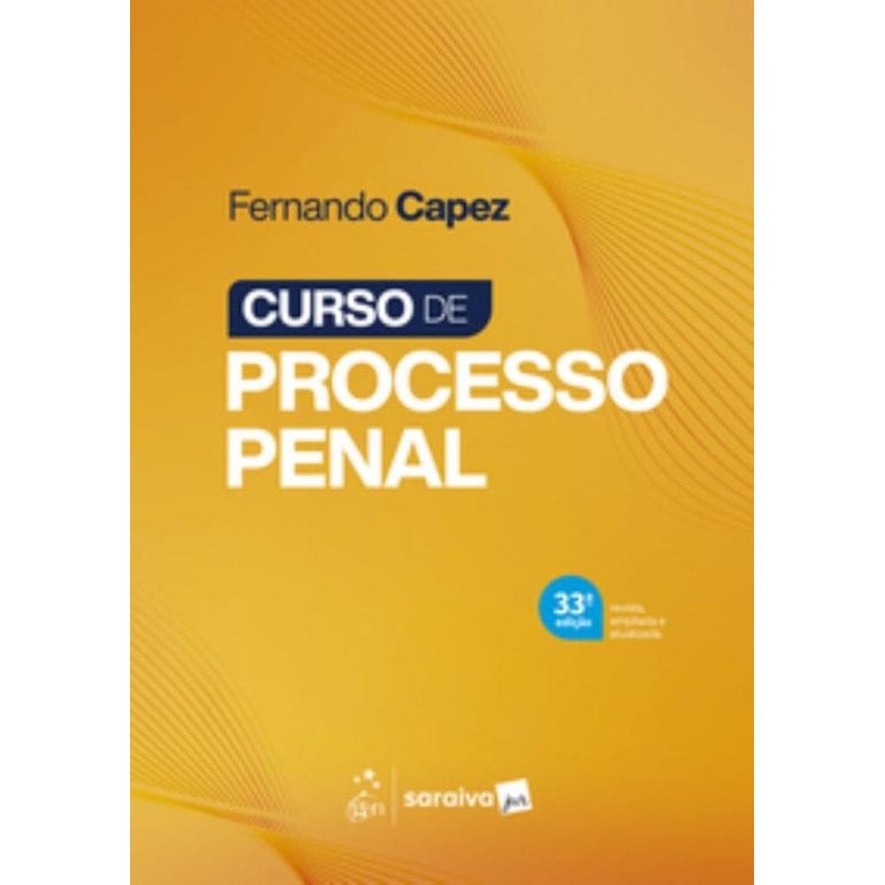 Curso de Processo Penal - 33ª Edicao 2026