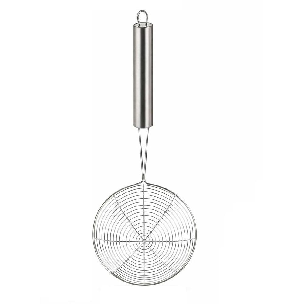 Escumadeira de Inox para Frituras Pastel Cabo Longo 39,5cm
