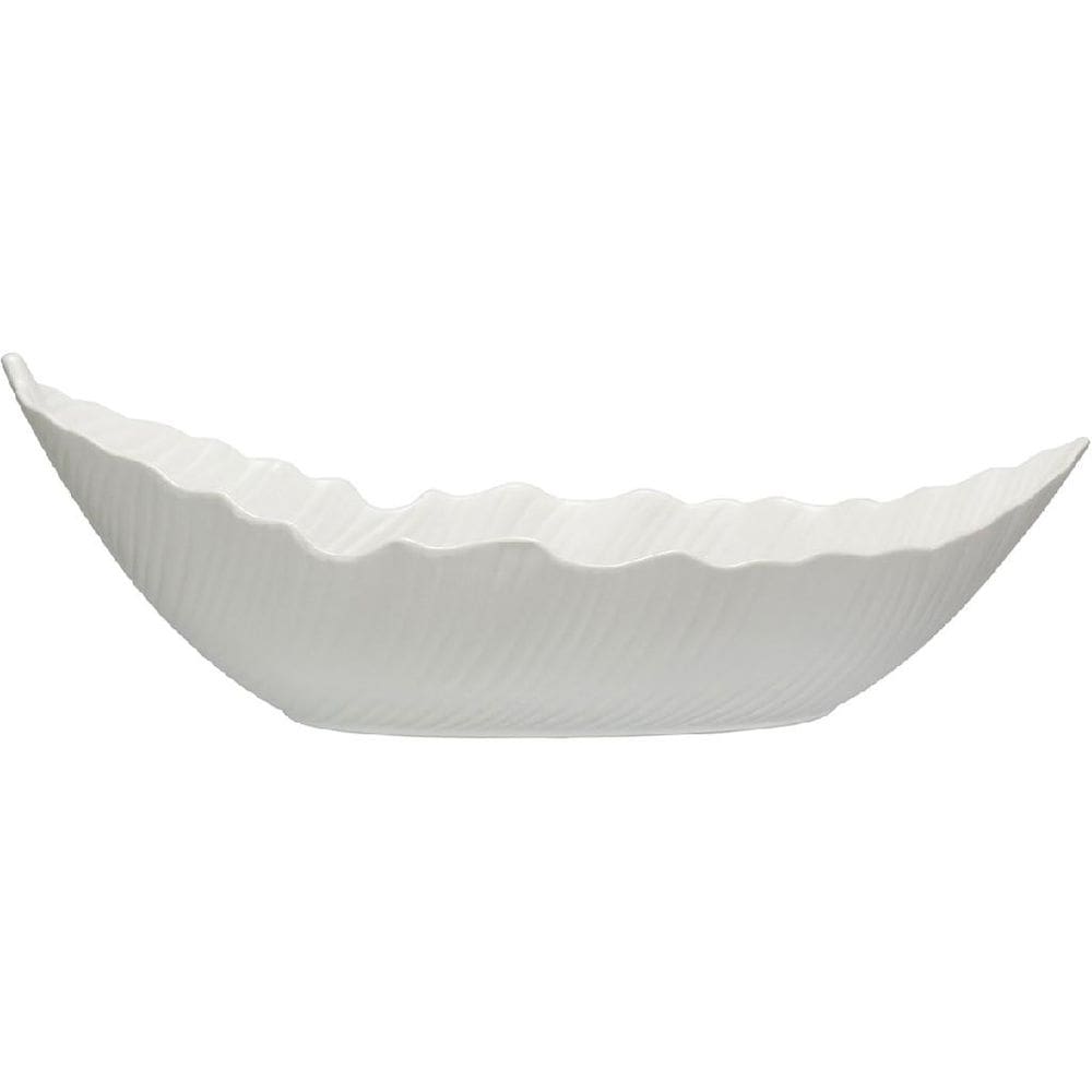 CENTRO MESA DECORATIVA FRUTEIRA HOME&CO CERÂMICA 20x55x25cm BRANCO
