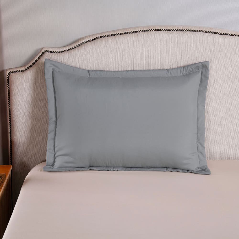 Porta Travesseiro Versatile Micropercal 300 Fios Cinza