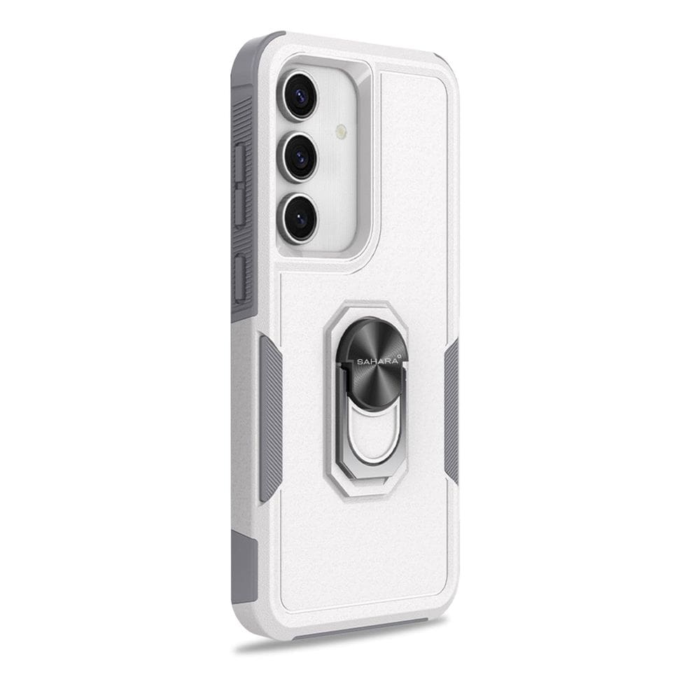 Capa para Celular ZERODAMAGE Sahara Raider para Galaxy S25+ Branco