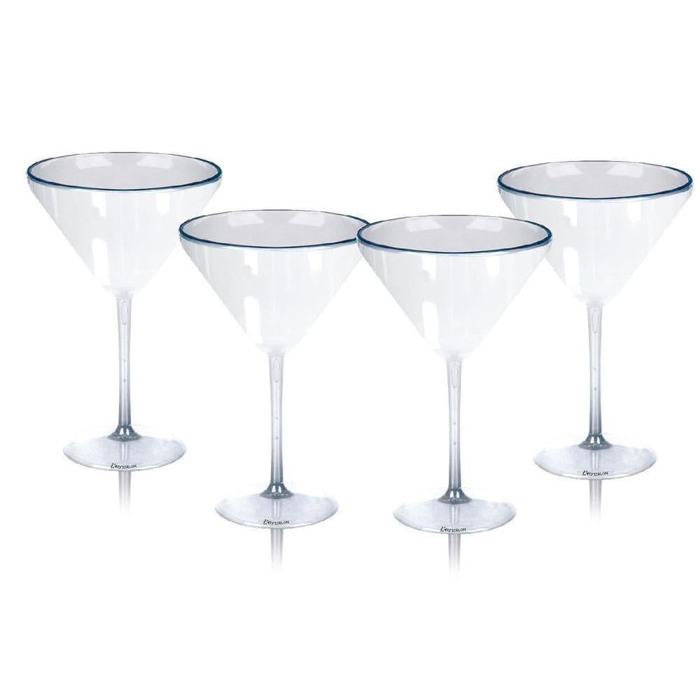 Kit 4 Taças Martini Transparente Acrílico