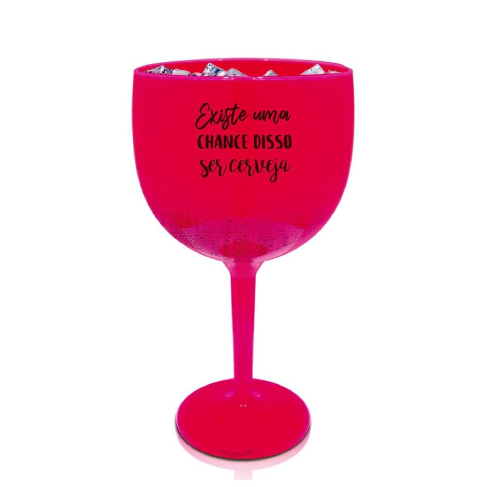Kit 2 Taças Gin Rosa Personalizada Para Live