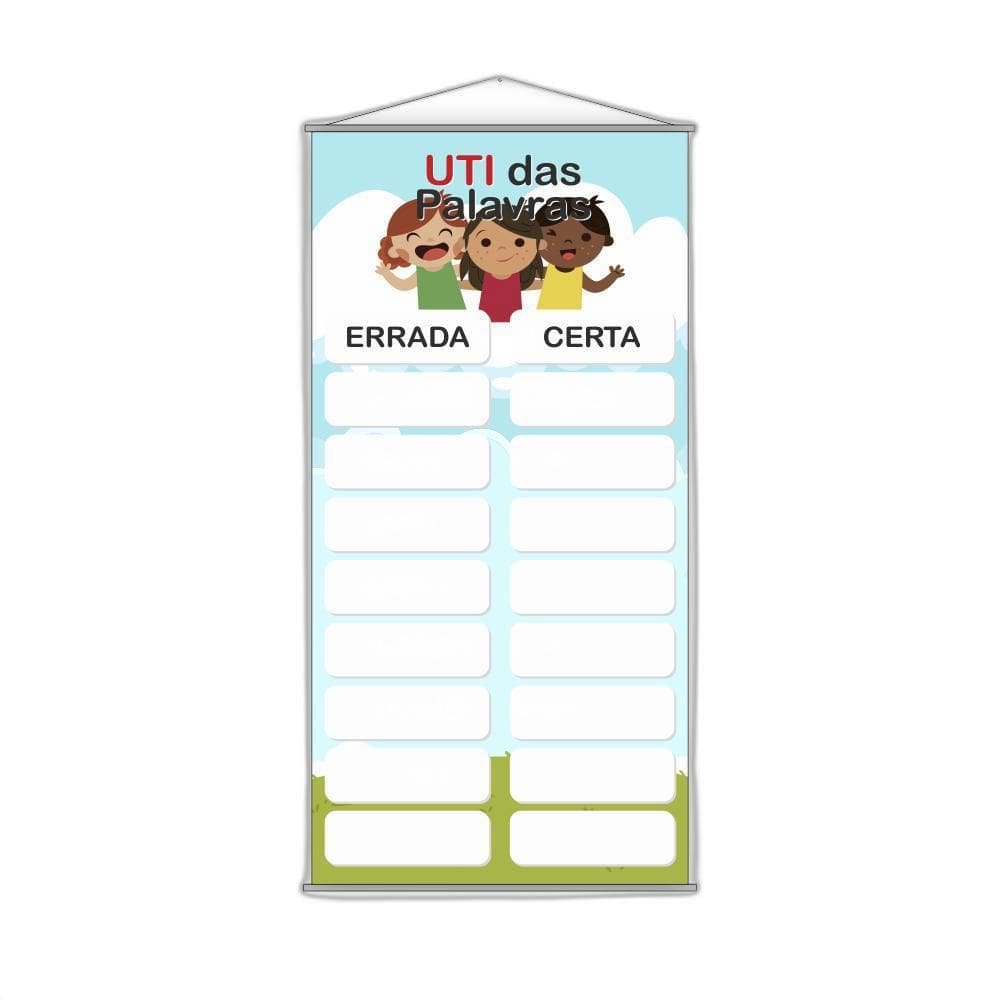 Banner Escolar Pedagógico - Uti Das Palavras 120X65Cm