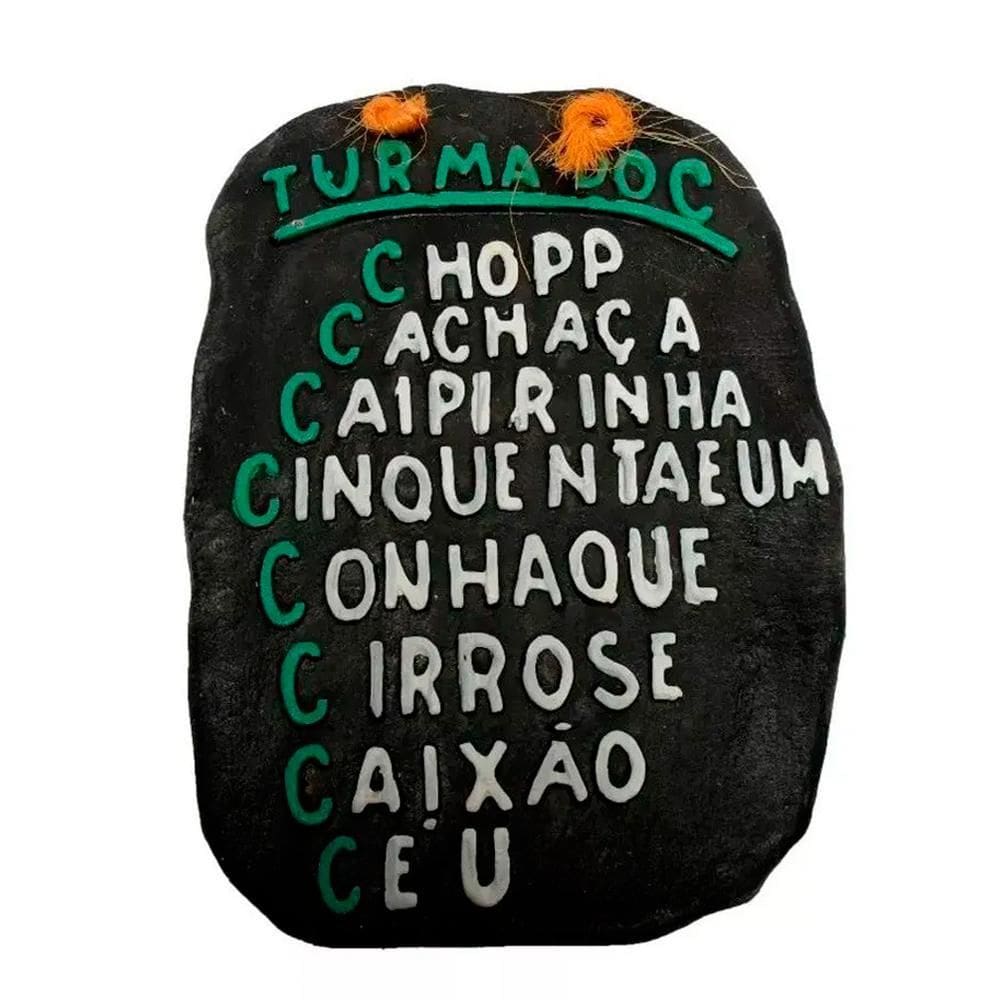 Placa De Churrasco Decorativa - Turma Do C - Verde