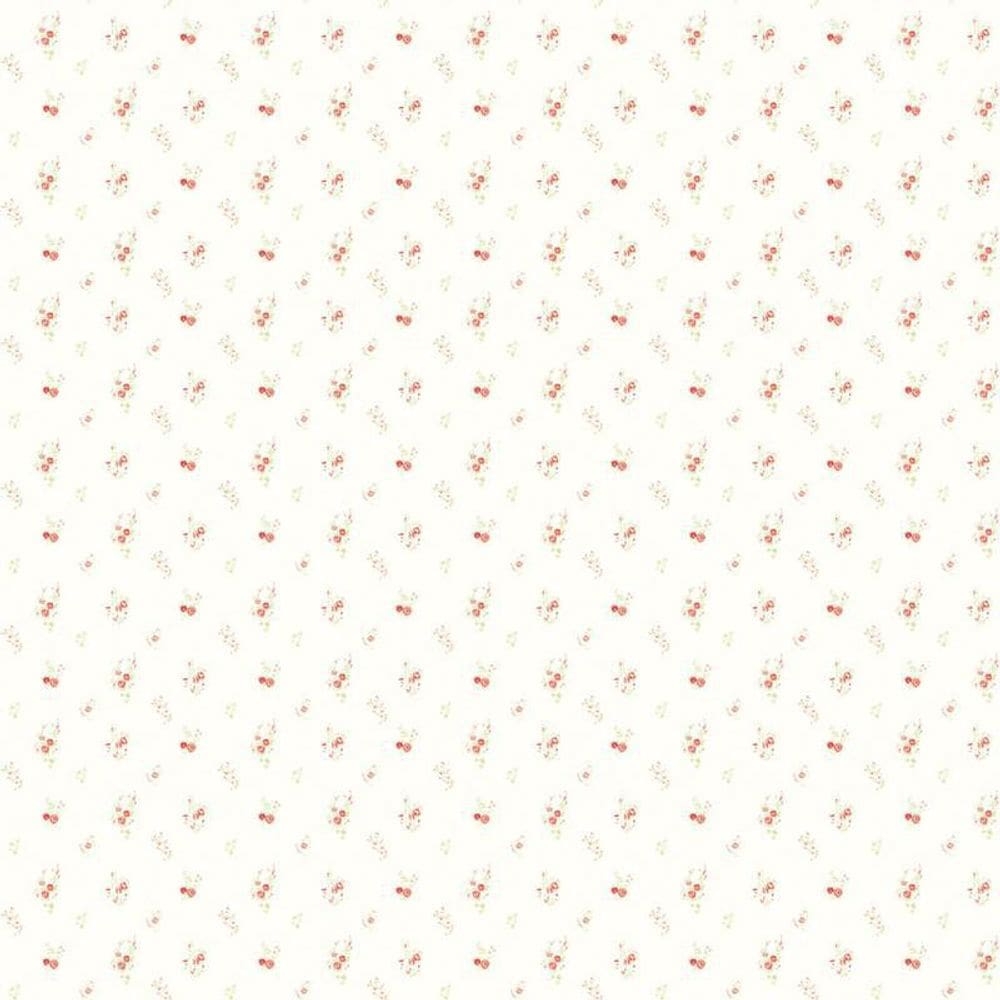 Papel De Parede Amarelo Com Flores Vermelhas Adesivo Quarto