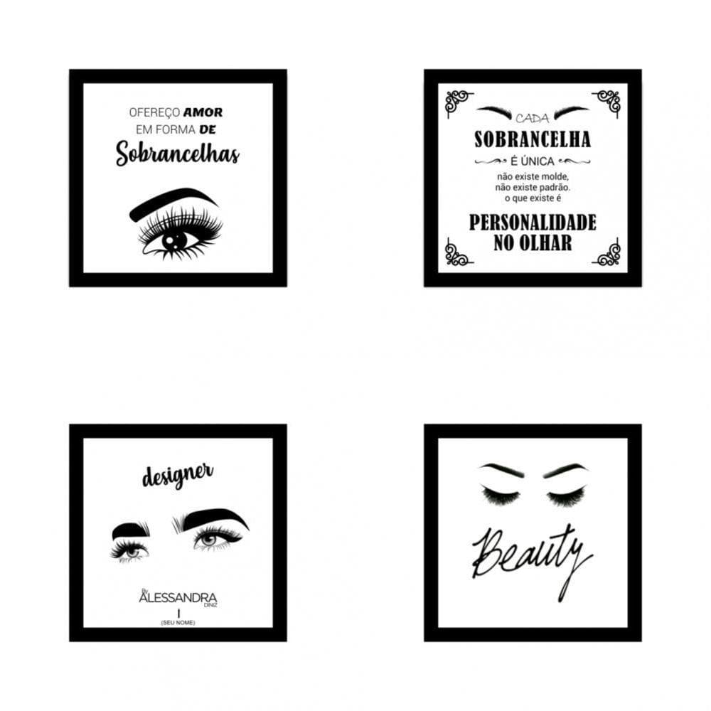 Kit Quadros Decorativos Em Mdf Designer De Sobrancelhas 29