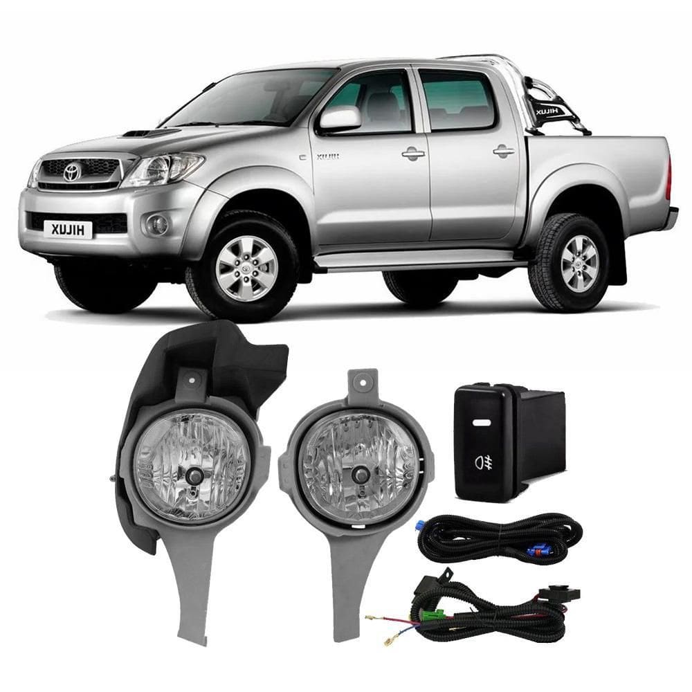 Kit Farol Milha Hilux 2005/2008 Botão Modelo