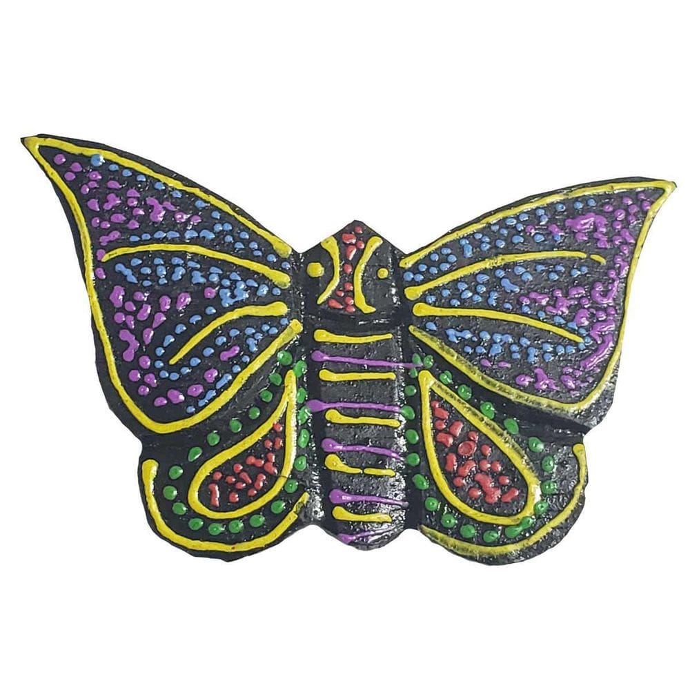 Imã Pintura Dots De Madeira Balsa Borboleta