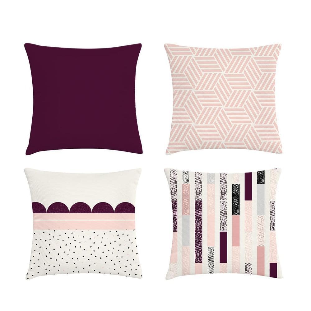 Kit 4 Capas De Almofada Moderninho 45X45