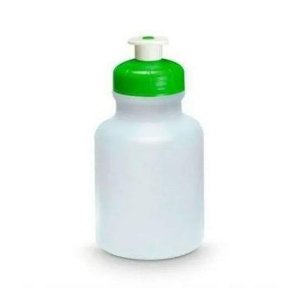Squeeze Plástico Branco Com Tampa Verde - 300Ml- Kit 150Un