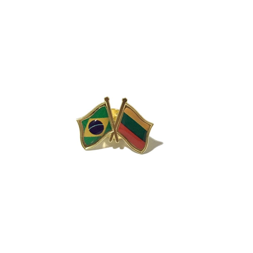 Pin Da Bandeira Do Brasil X Lituânia