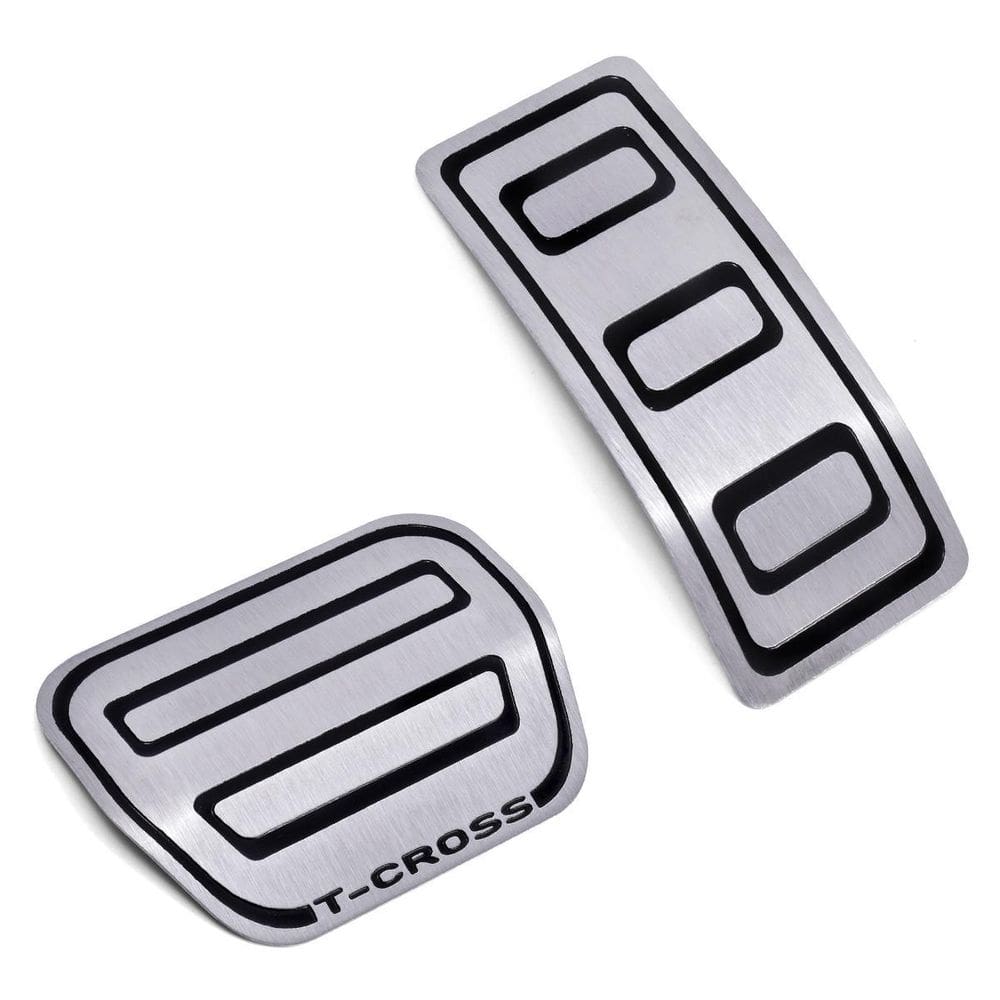 Pedaleira Freio Acelerador Aço Inox Tcross Automatico 2020