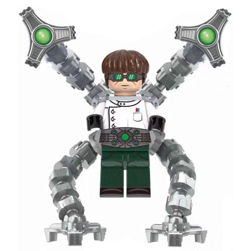 Boneco Blocos De Montar Doutor Octopus White Homem Aranha