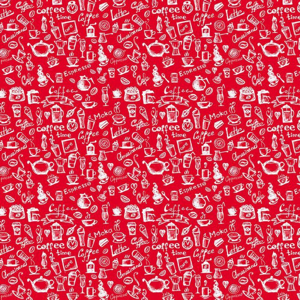 Papel Parede Vermelho Café Coffee Espresso Chá Capuccino
