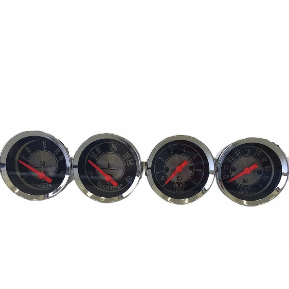 Kit 4 Manômetros Mecânico Chevrolet C10 Veraneio
