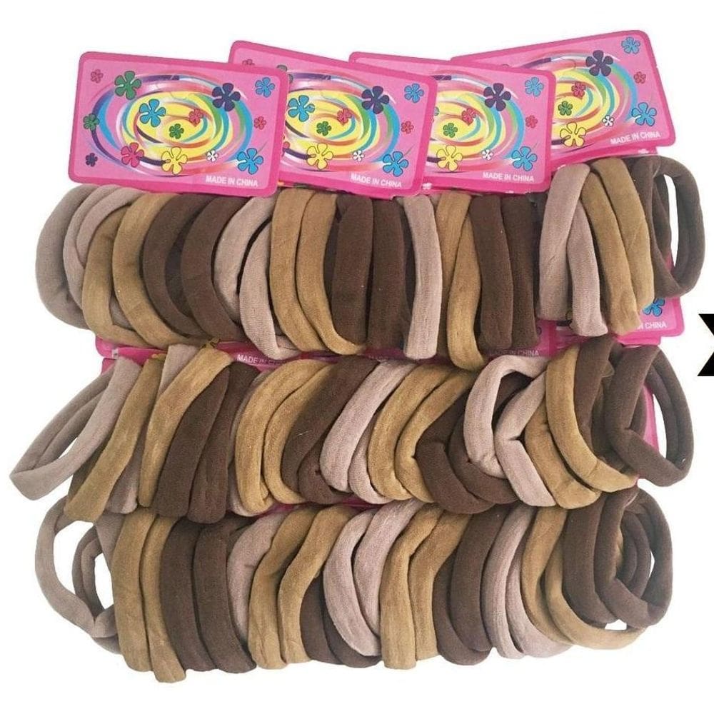 Kit 216 Elásticos Preto Xuxinha Para Cabelo Infantil