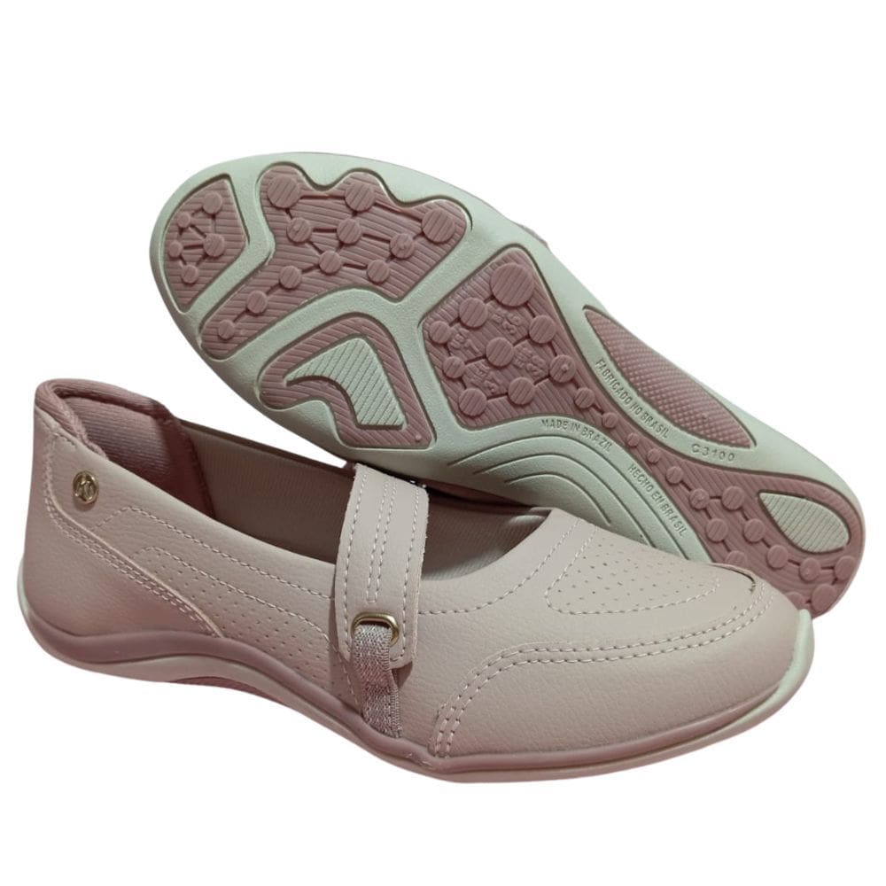 sapatilha feminina kolosh casual rosa