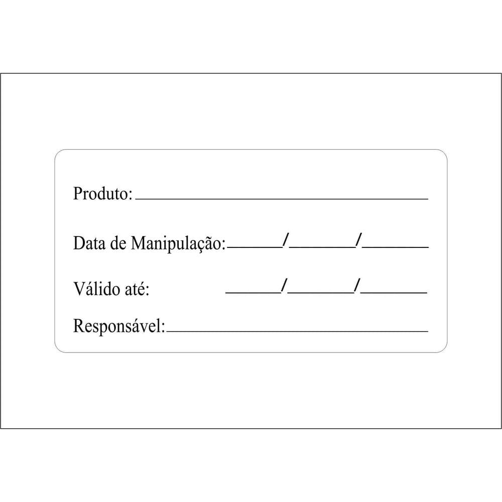 Rolo Com 1.000 Etiquetas Adesivas Bopp - Modelo 4