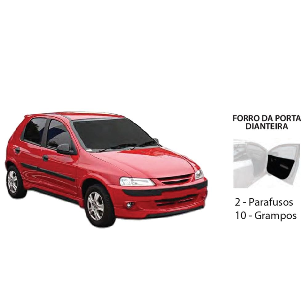 Kit Presilha Forro Porta Dianteira Celta 2001 A 2007