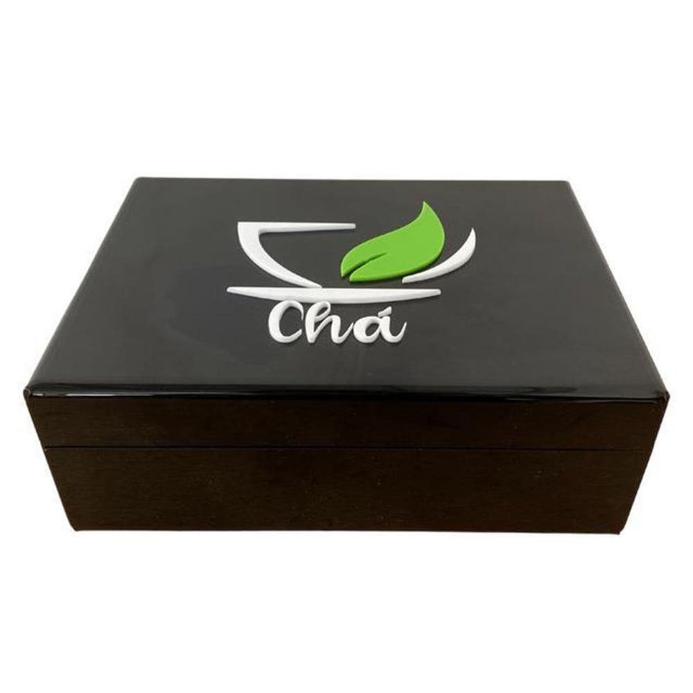 Caixa Para Chá Acrílico Cozinha Copa Escritório