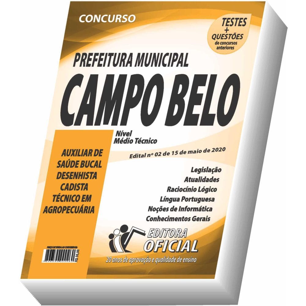 Apostila Campo Belo - Nível Médio E Técnico - Edital 2