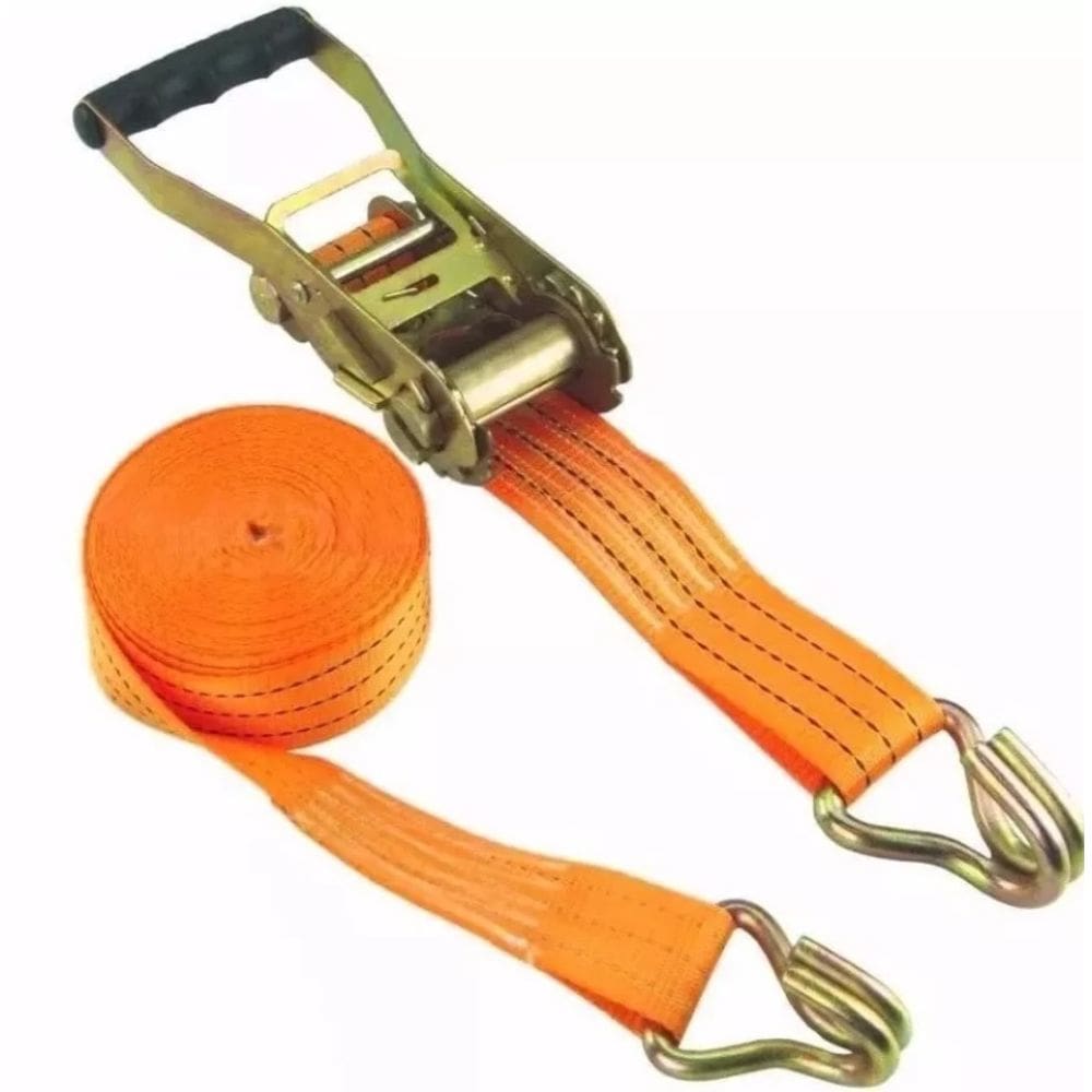 Kit Cinta Fita 50mm x 8,0m com Catraca 5 Ton Laranja