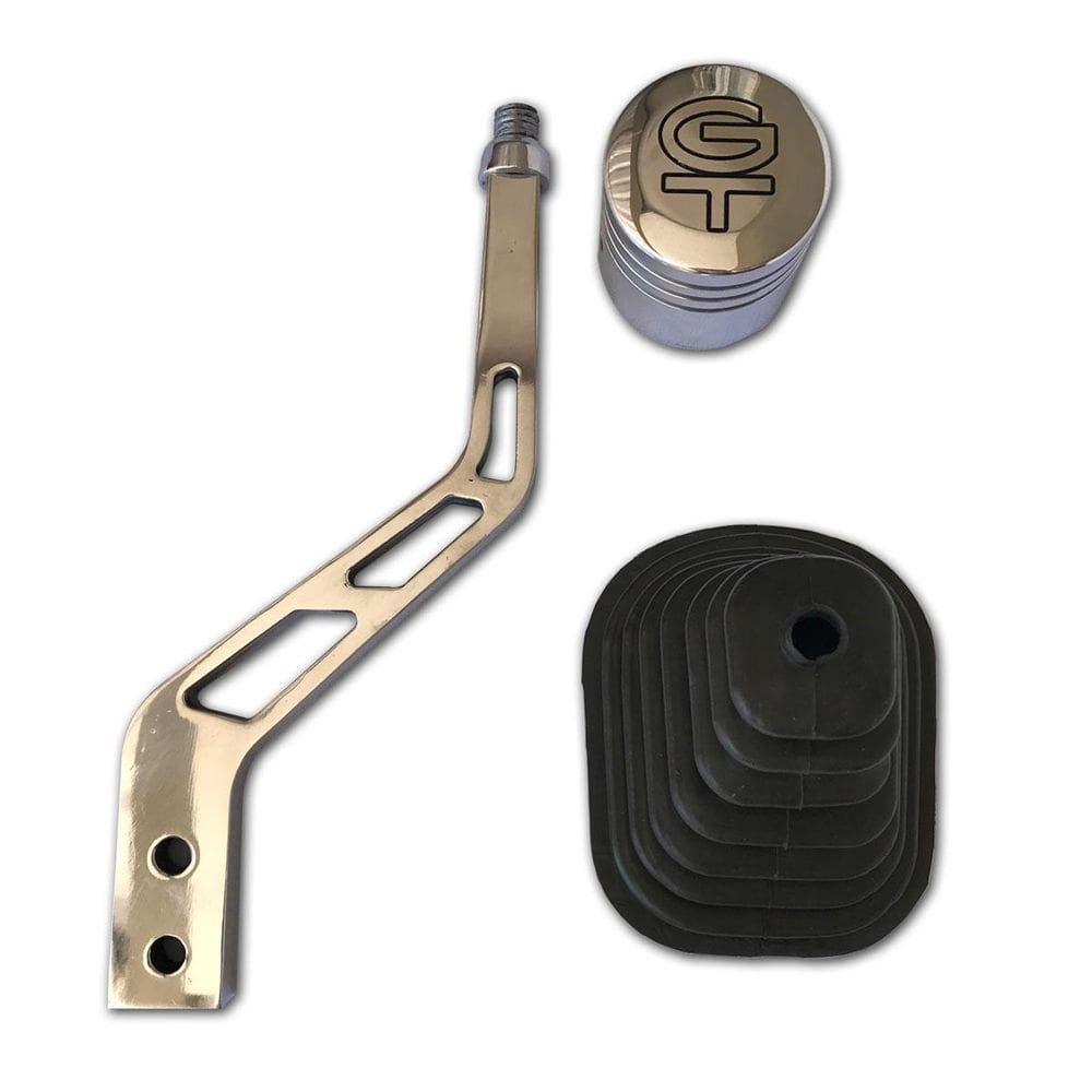 Alavanca Billet Manopla Prata Pistão Câmbio T5 Ford Maverick