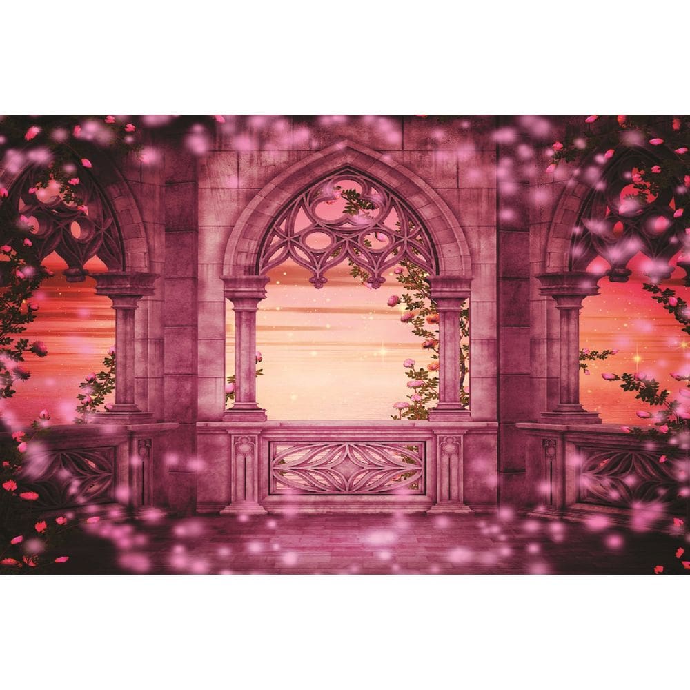 Fundo Fotográfico Castelo Fantasia De Princesa 2,20X1,50