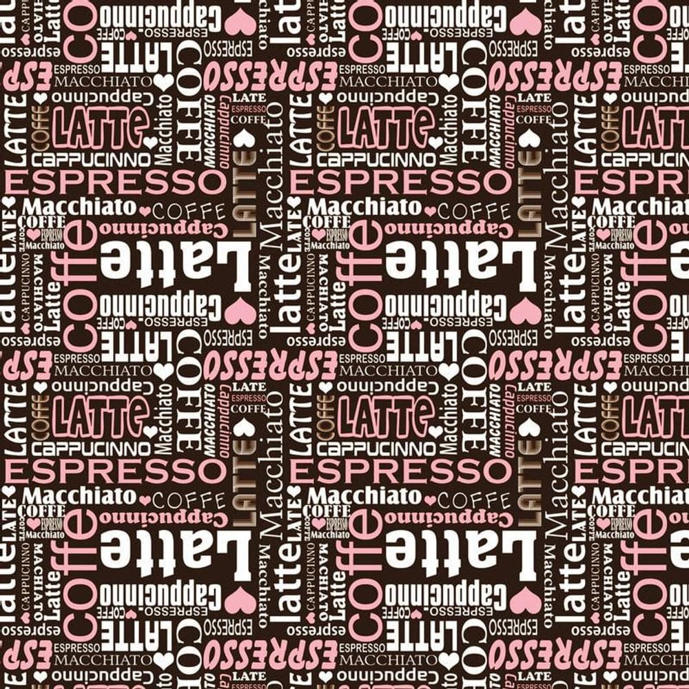 Papel De Parede Adesivo Cafeteria Espresso Coffe Latte