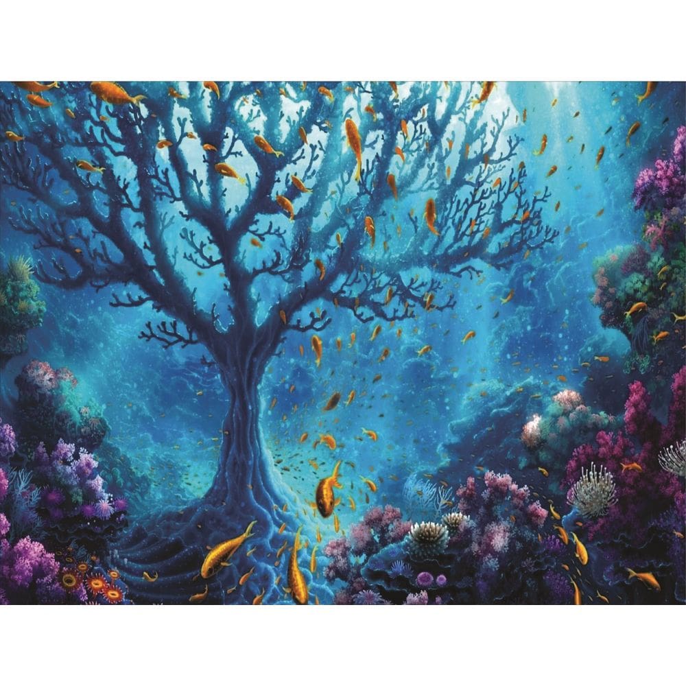 Fundo Fotográfico Em Tecido Fundo Do Mar 2,80X1,50.