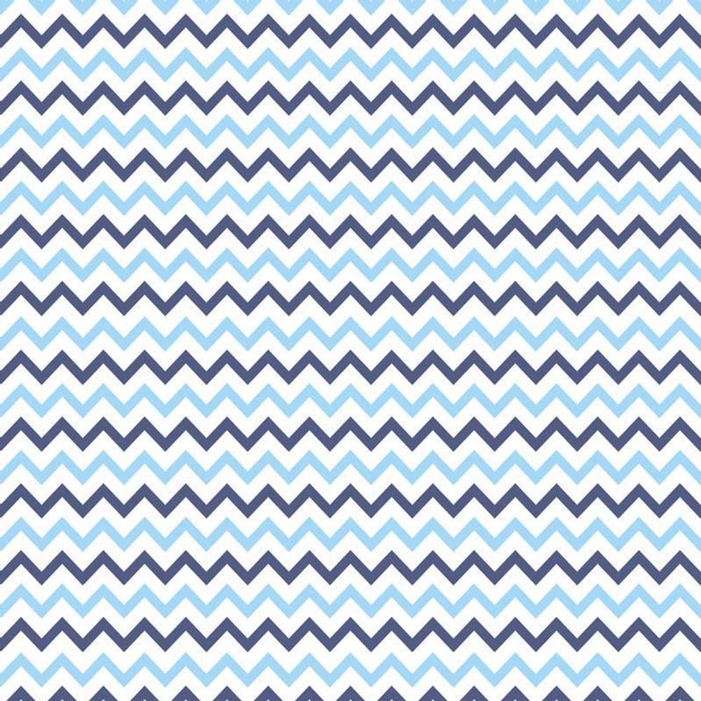 Papel Parede Chevron Branco Com Azul Claro E Escuro Adesivo