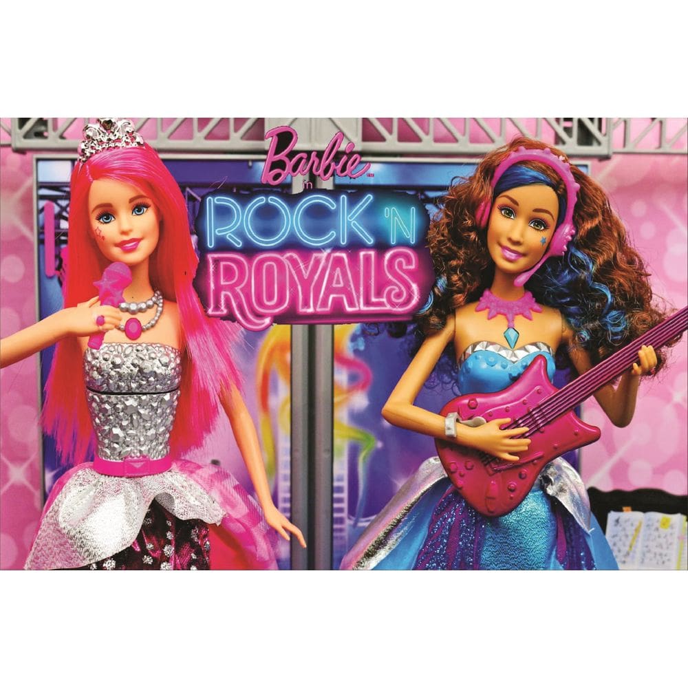Fundo Fotográfico Em Tecido Barbie Rockstar 2,60X1,50.