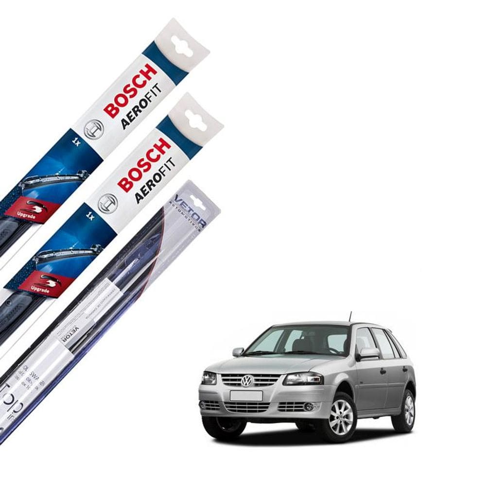 Limpador Parabrisa Dianteira E Traseira Gol G4 2005 2006 07