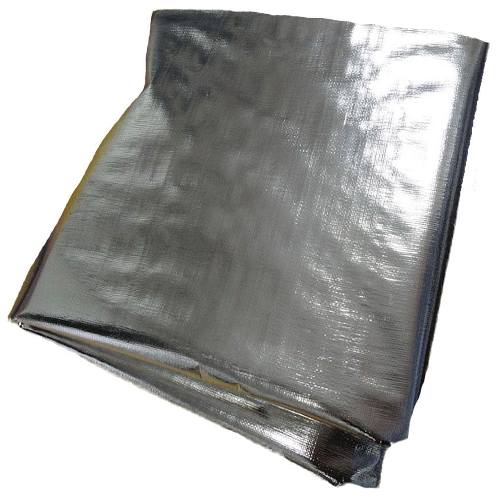 Lona plástica poly metalizada reflete o sol 5x2 mt 300 micra
