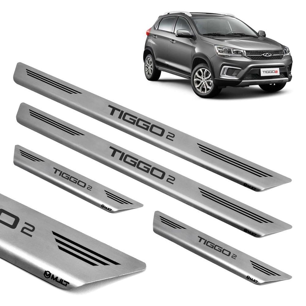 Soleira Aço Inox Escovado Porta Mult Tiggo 2 2021