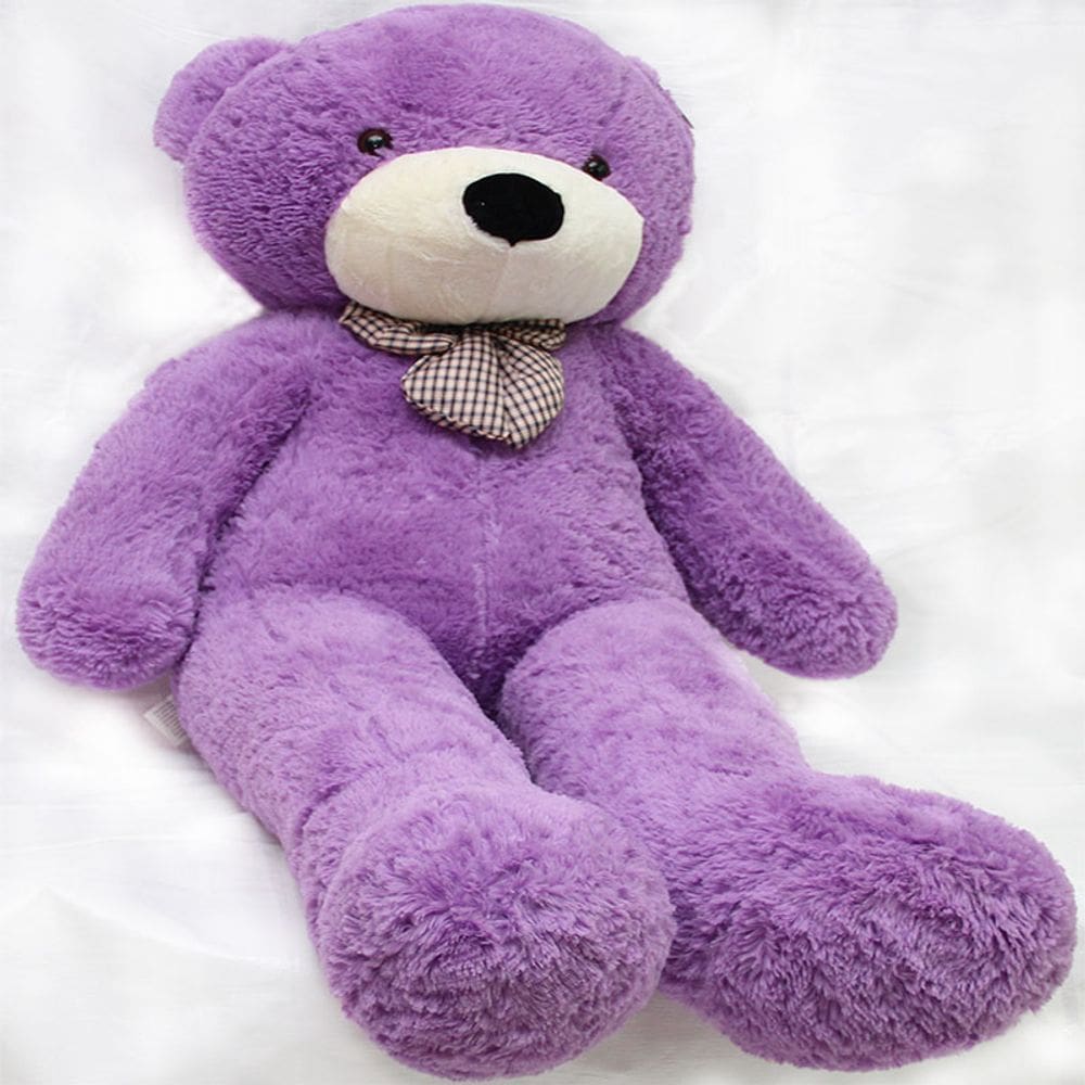 Urso roxo lilás pelúcia grande 140 cm 1,4 mts para presente