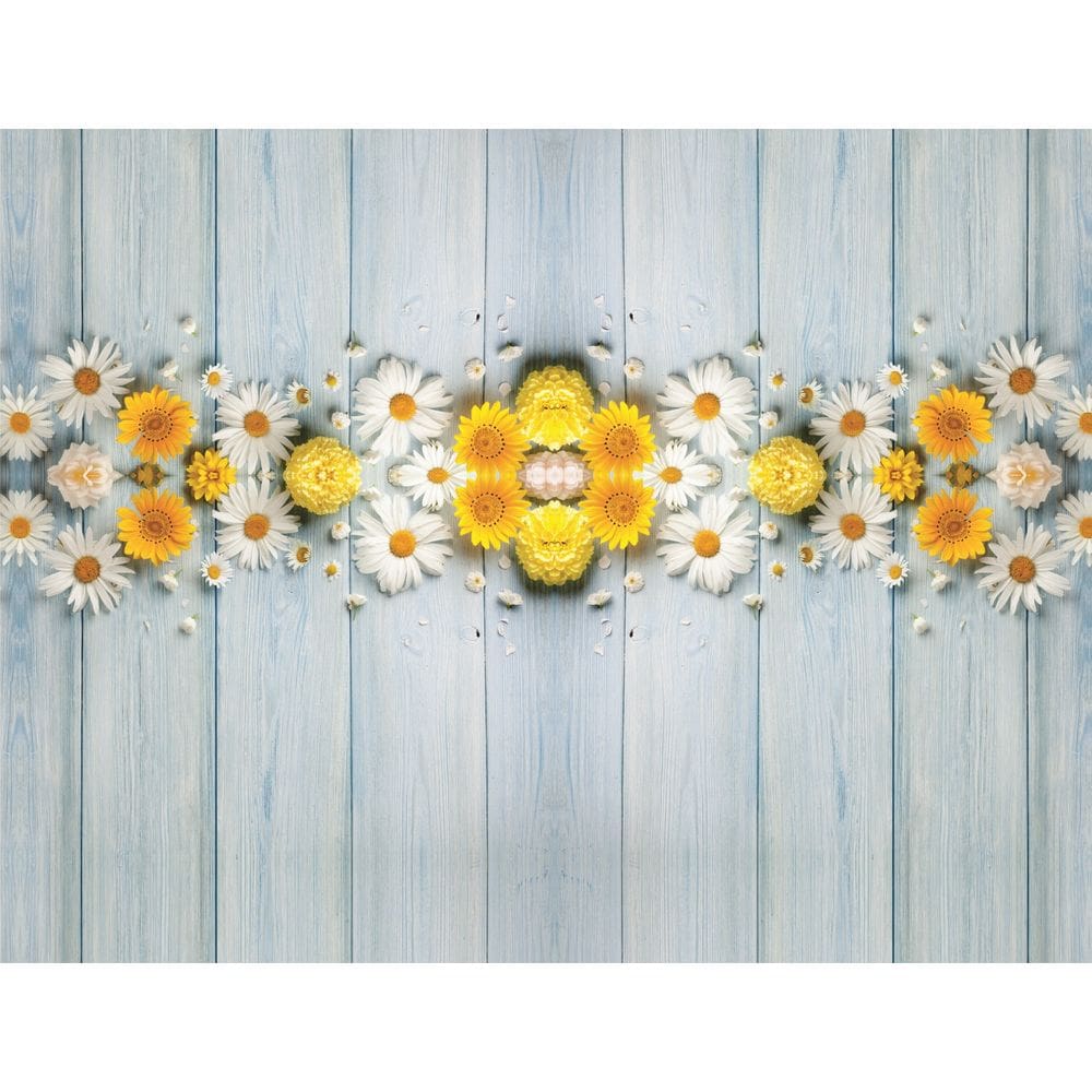 Fundo Fotográfico Em Tecido Margaridas  2,60X1,50