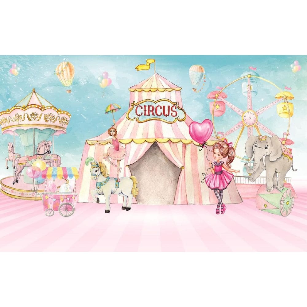 Fundo Fotográfico Em Tecido Bailarina Circo  2,20 X 1,50