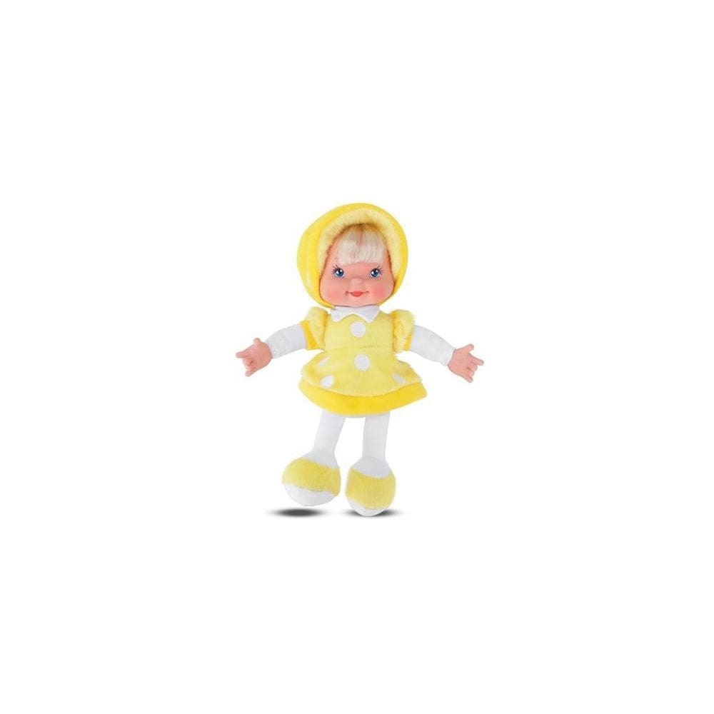 Boneca Little Baby Fashion Amarela 28 Cm Antialérgica