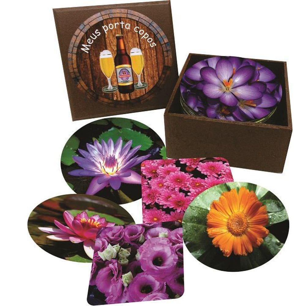 Caixa Com 30 Porta Copos Com Estampas De Cervejarias
