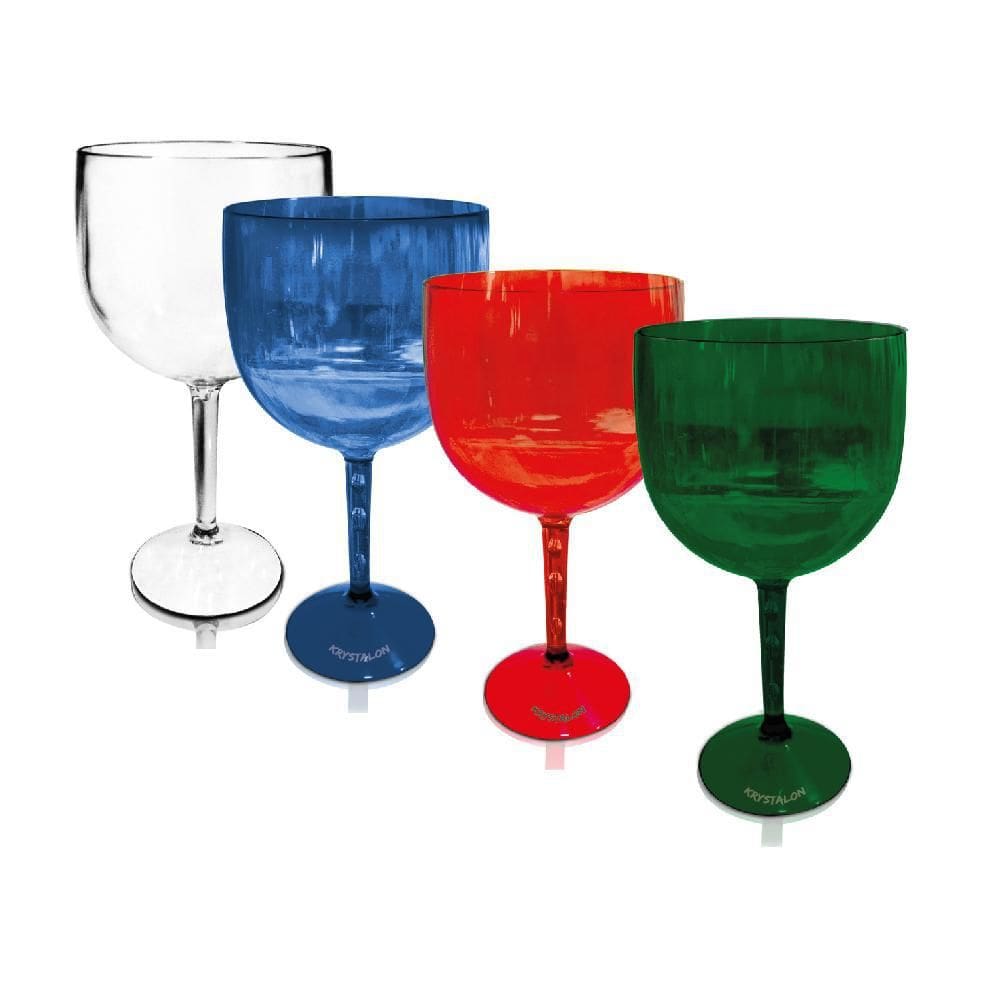 Kit 4 Taças Gin Coloridas - 4 Cores Acrílico Ps
