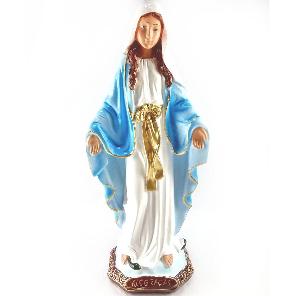 Escultura Gesso Maciço 30cm - Imagem Evangélica