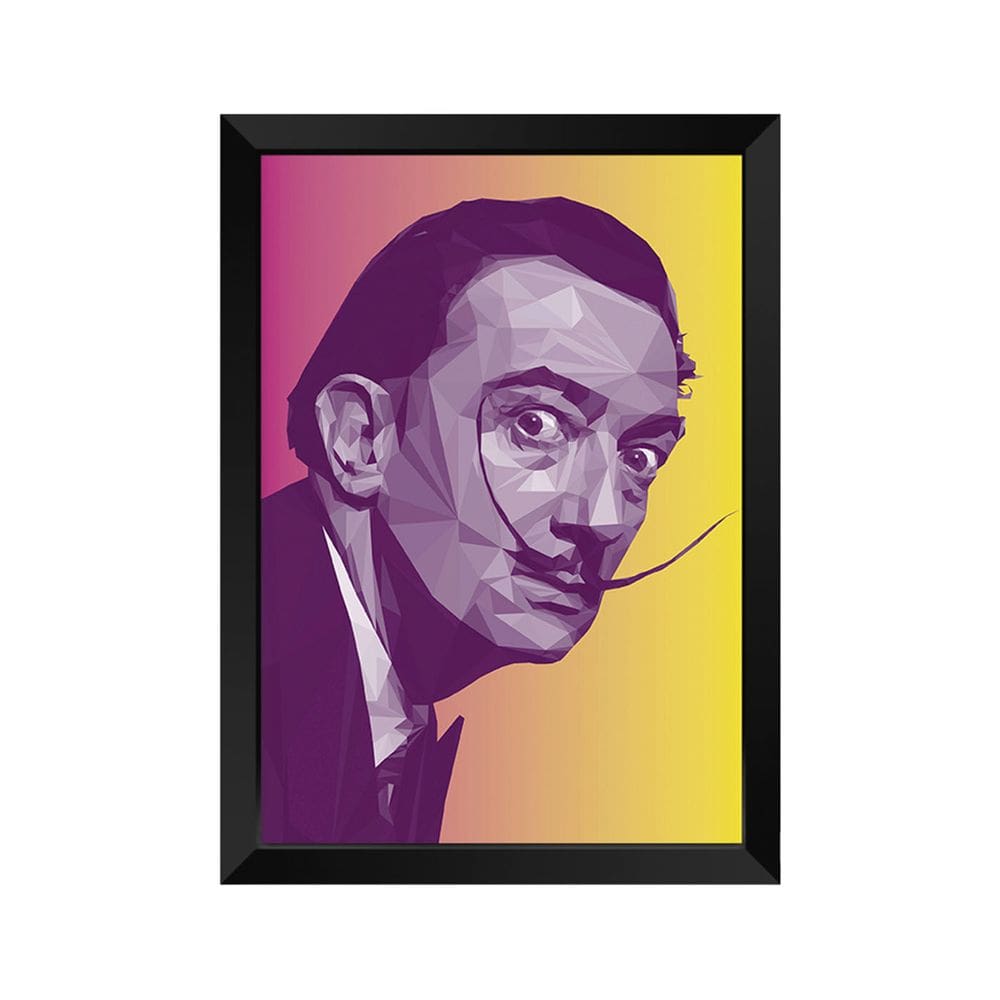 Quadro Decorativo Salvador Dali com acrílico A4