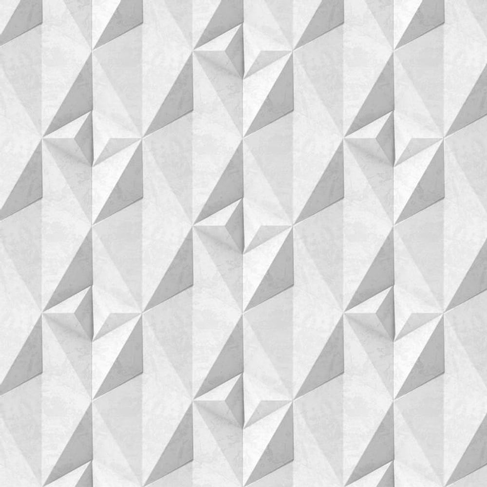 Papel Parede 3D Losango Pirâmide Transversal Adesivo Lavavel